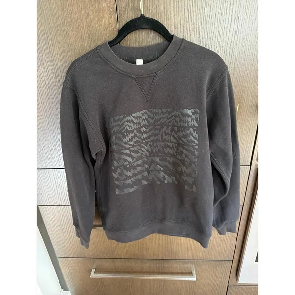 Lululemon Perfectly Oversized Crew Sweatshirt in black featuring a dark 2 - Image 2