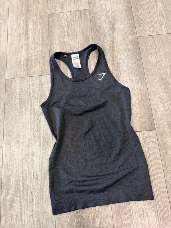 Gymshark Black Seamless High-Neck Tank Top - Image 8