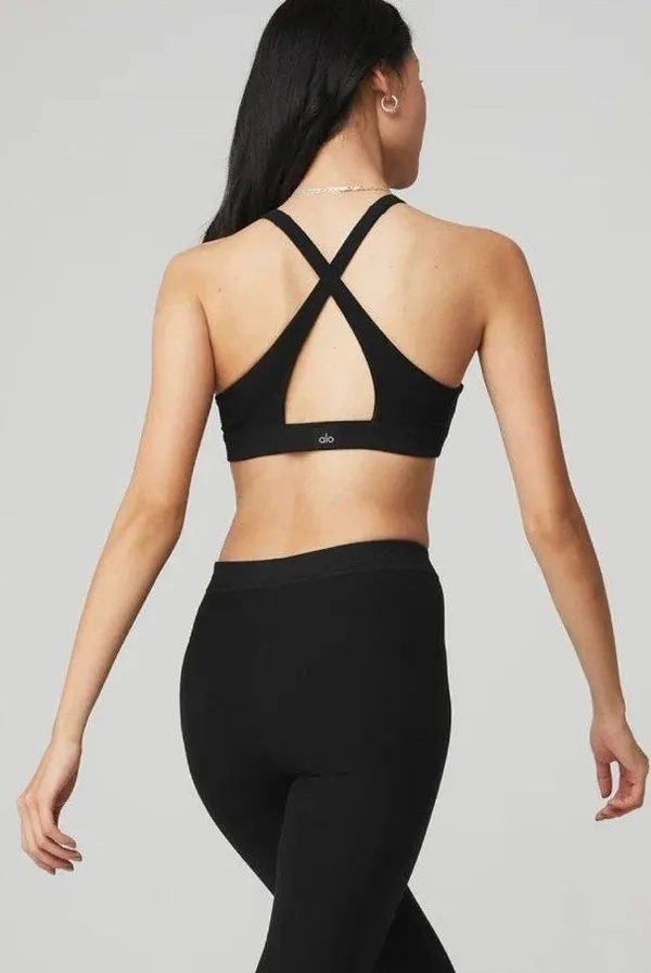 Alo Alosoft Iconic 90's Bra - Black XS NWT ( SOLD OUT) - Image 2