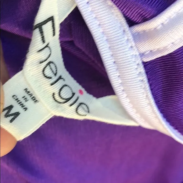 Vintage‎ Energie Purple Jacket Purple Size M - Image 7