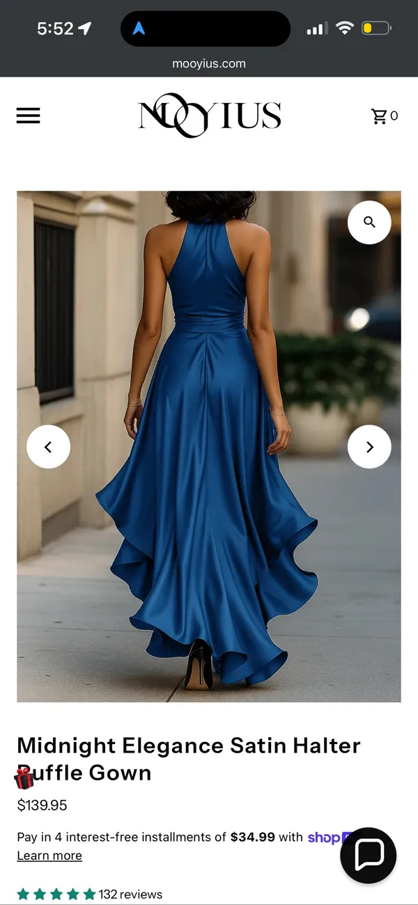 Mooyius Royal blue formal gown - Image 2