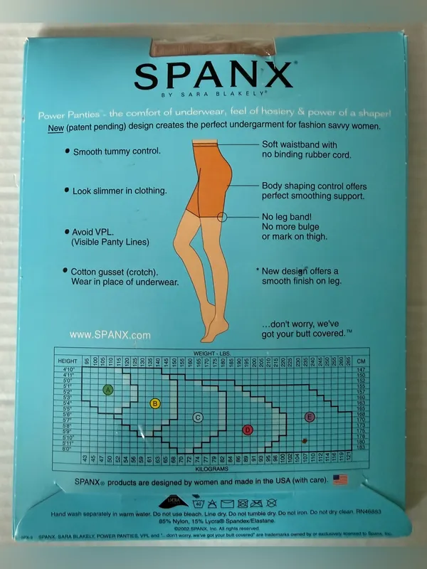 SPANX Power Panties Shapewear Bare Nude Performance Underwear Size E New - Image 4