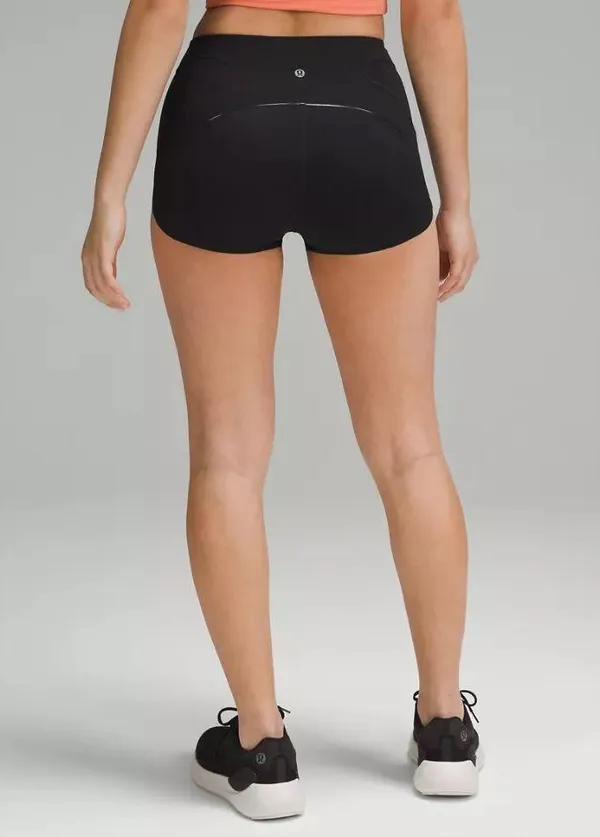 Lululemon Nulux Tight-Fit High-Rise Track Short 2.5" - Black - 4 - Image 3