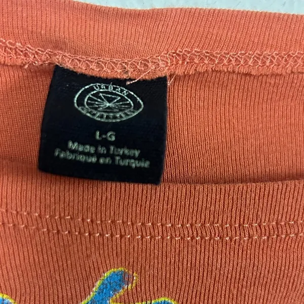 Urban Outfitters Orange Eternal Love Tee size L - Image 3