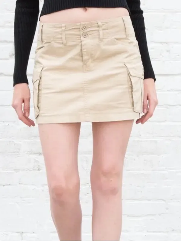 Brandy Melville John Galt Cargo Skirt One Size New with tag - Image 4