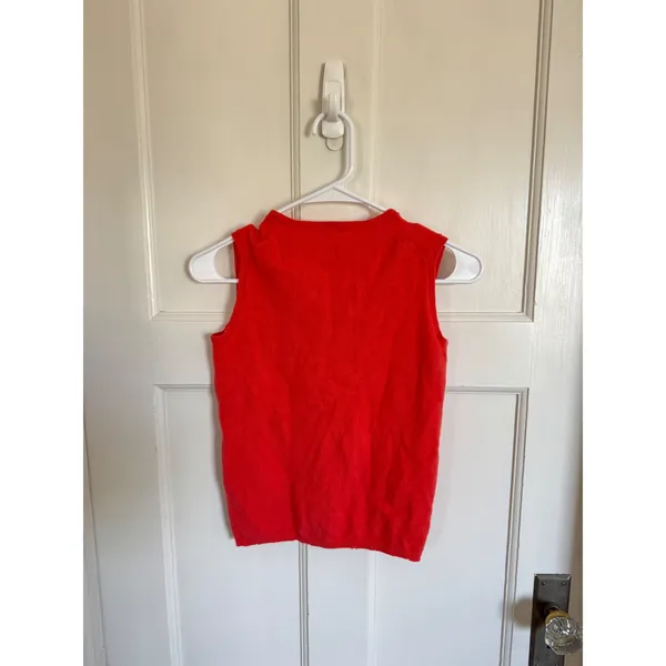 J.Crew‎ coral pink cashmere tank size medium - Image 3