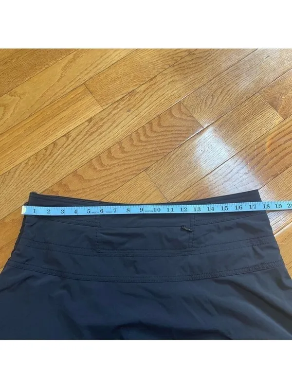 Athleta High Rise Athletic Tennis Skort 19.5" black size 14 skirt golf - Image 11