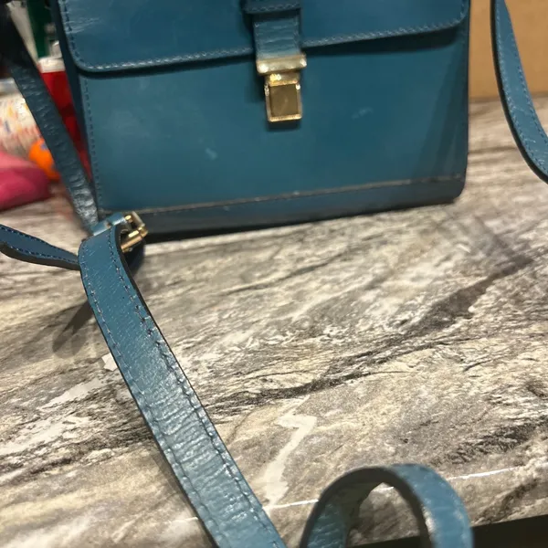 Zara Teal Leather Accessory - Image 8