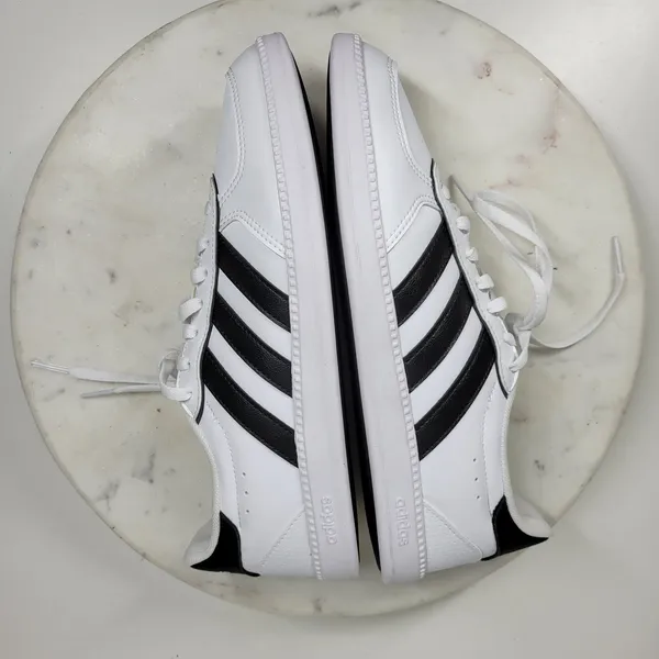 Adidas Breaknet Sleek Sneakers Womens 7 White Black 3 Stripes Athletic Shoes New - Image 14
