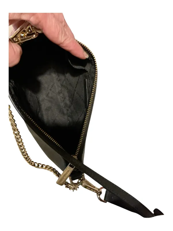 Michael Kors Jet Set 3-in-1 Saffiano Leather Crossbody Shoulder Bag - Black - Image 5