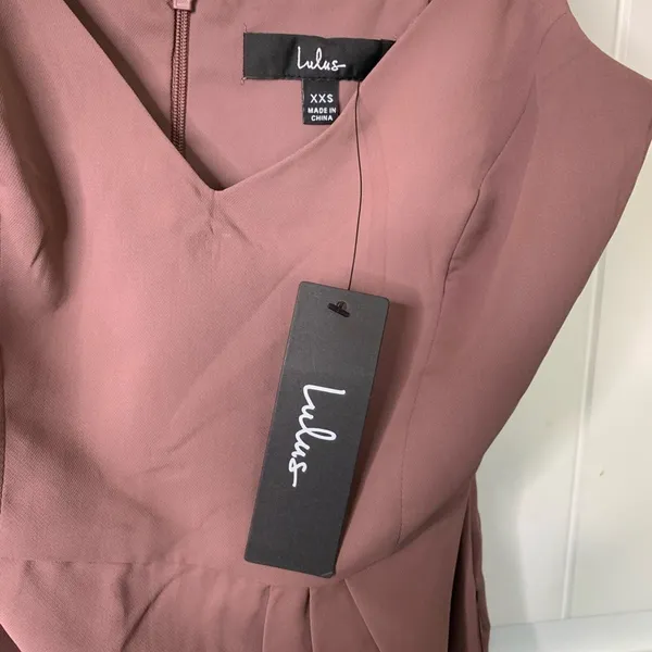 Lulu's box H mauve Reinette midi dress size XS party wedding‎ guest minimalist - Image 6