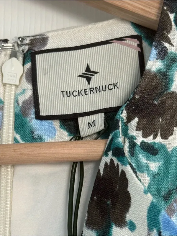 Tuckernuck Budding Bluebell Hadley Collared Floral Shirt Dress Medium - Image 6