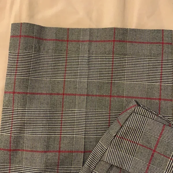 ZARA Grey Plaid wide leg culottes Size XS - Image 5