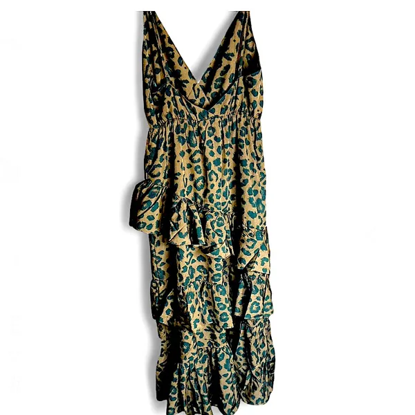 HELLO MOLLY CALLS OF THE WILD MIDI DRESS BROWN size 6. - Image 5