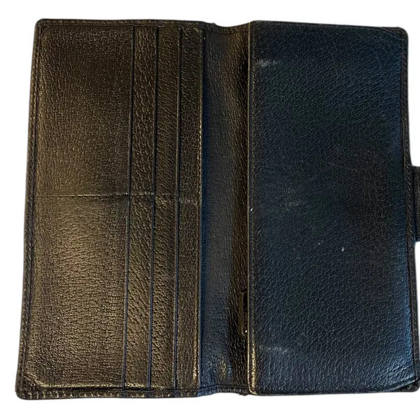 Gucci Black Signature GG Horsebit Buckle Wallet - Image 4