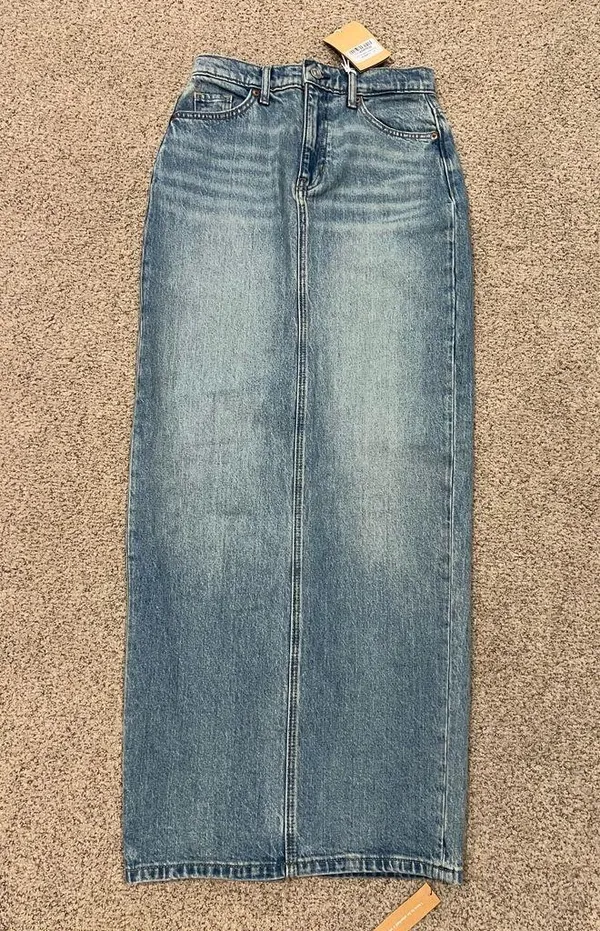 NWT Reformation Daria Ultra High Rise Denim Maxi Skirt in Merritt - Image 10