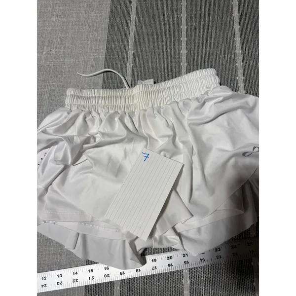 Nfinity White Cheer Shorts Double Layer Athletic Skort Womens 2XS Crown Logo - Image 8