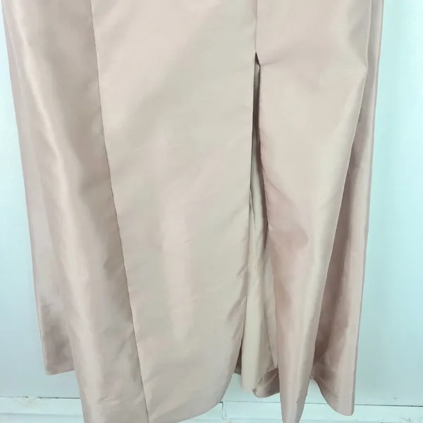 NWT Alfred Sung Strapless Satin A-Line Gown in Cameo Dress D764 Size 4 NEW - Image 4