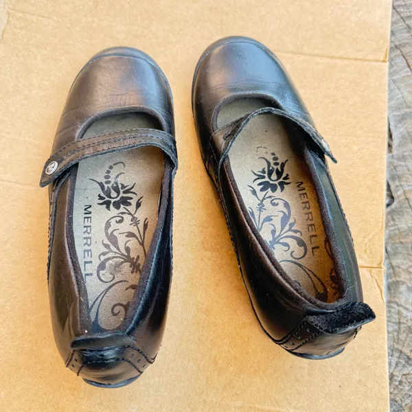 Merrell Plaza Bandeau Black Leather Mary Jane women Shoes size 6 - Image 6
