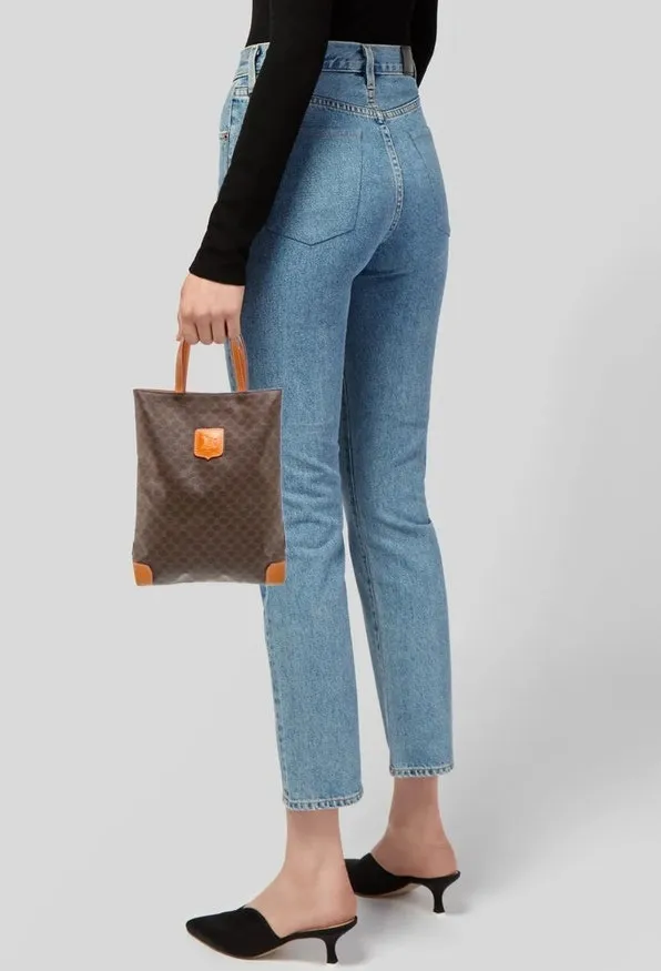 Vintage Celine Macadam Top Handle Bag - Image 2
