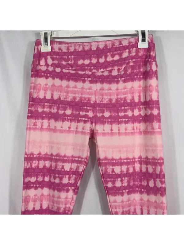 LuLaRoe One Size Pink Tie Dye Leggings - Image 2