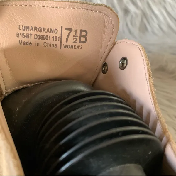 Cole Haan Lunargrand Wingtip Oxfords tan suede upper 7.5 women’s - Image 4