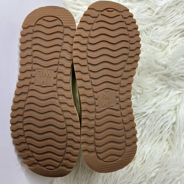 Madewell MWL Sneaker Shoes Women Beige Leather Lace Up Casual Athletic size 5.5. - Image 8