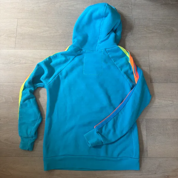 Aviator Nation Hoodie Blue Lightning Rainbow - Image 3