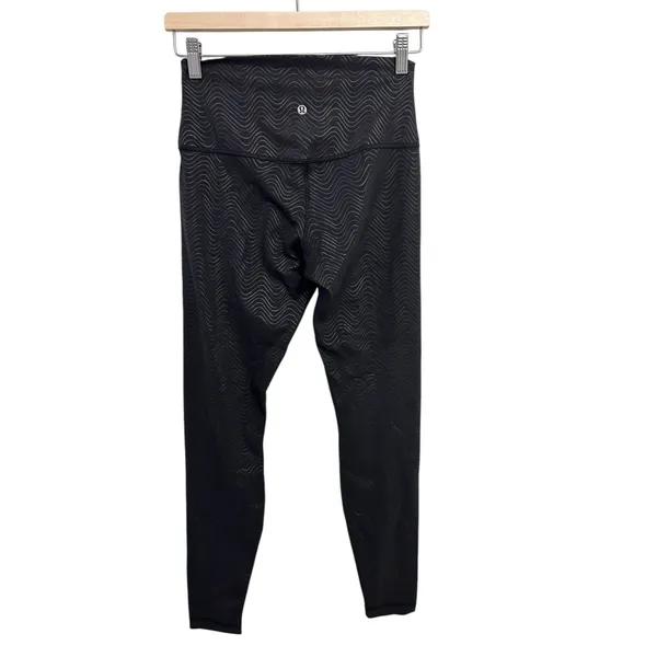 Lululemon Align High-Rise Pant Size 8 Aqueous Emboss Black 28" NWT - Image 5