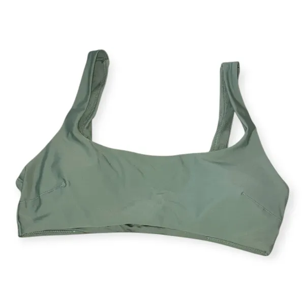 Aerie Womens Olive Green Wide Strap Scoop Bikini Swim Top - Image 5
