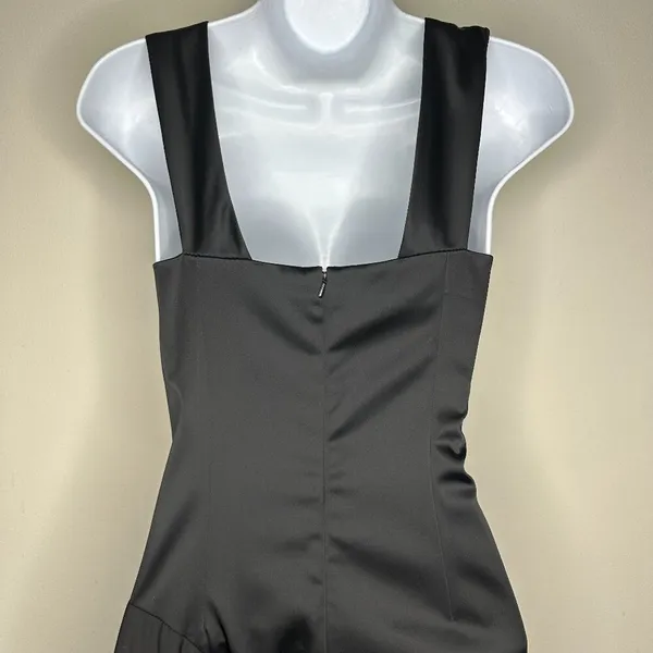 Vera Wang Lavendar Label Womens Asymmetrical Cocktail Dress in Black Size 4 - Image 6
