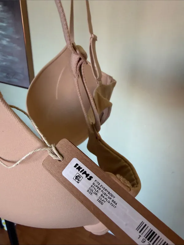 SKIMS Fits Everybody Super Push Up Bra 32DD Clay - Image 3