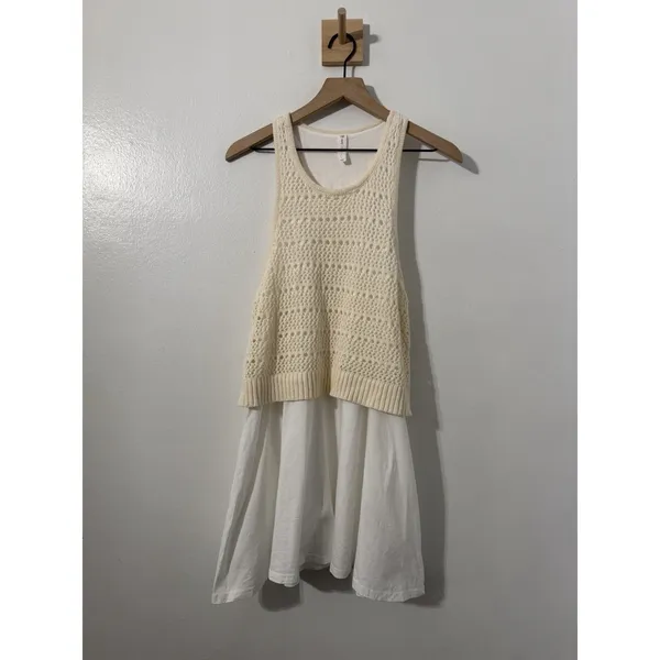Daily Practice by Anthropologie Twofer Sweater Knit Mini Dress Lg - Image 3