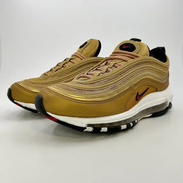 Nike Air Max 97 OG Golden Bullet Metallic‎ Gold DQ9131-700 Womens 8 Sneakers - Image 2