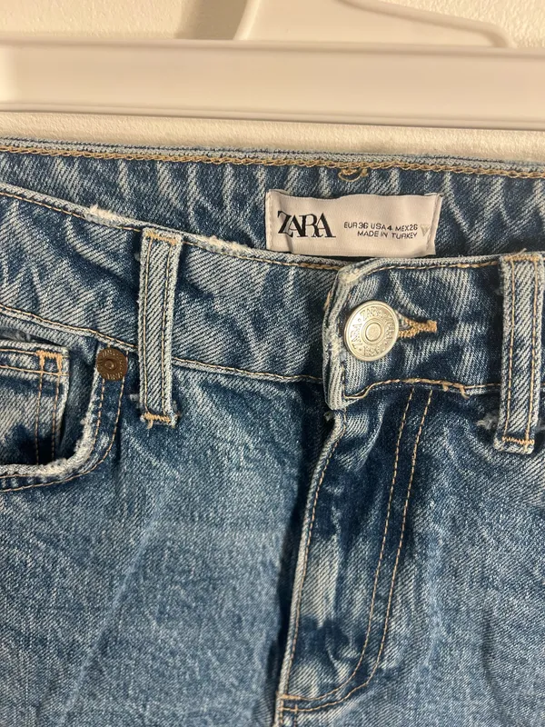 ZARA TRF Mid-Rise Straight Leg Jeans - Image 6