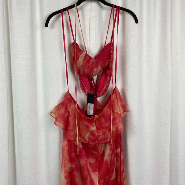 Gianni Bini Cherry Myra Halter Cutout Maxi Dress Sz.10 NWT - Image 11