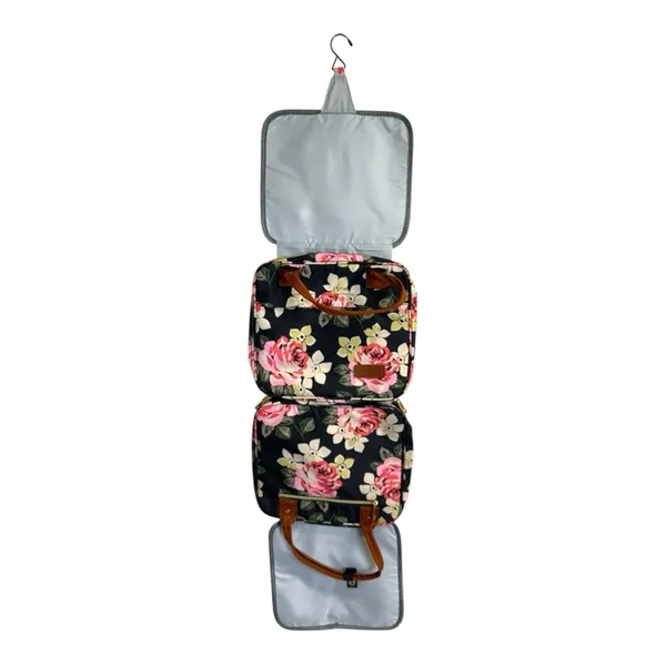 Travel Toiletry Bag Organizer hanging Makeup floral printed - Image 3