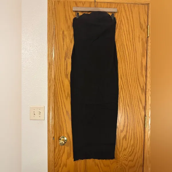 HYFVE Classic Black Strapless Denim Dress - NWOT - Size L - Image 3
