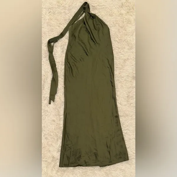 NEW Significant Other Lucile Draped Maxi Dress in Pesto AU 12 US 8 - Image 3