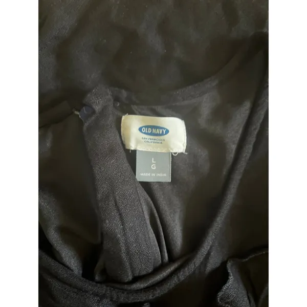 Old‎ Navy Black Long Sleeve Rayon Dress Size Large - Image 8