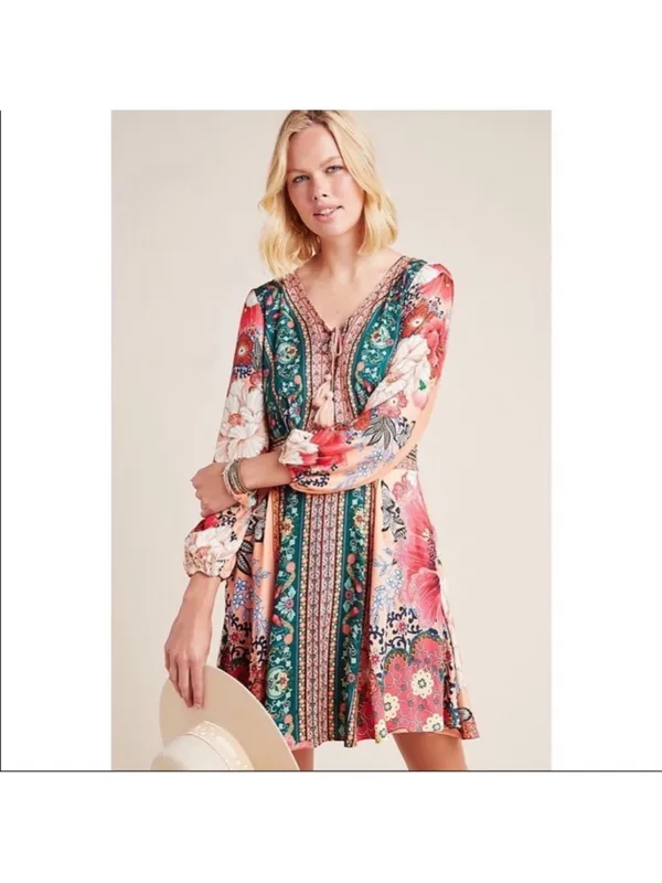 FARM RIO ANTHROPOLOGIE Topanga Mini Dress, S - Image 5