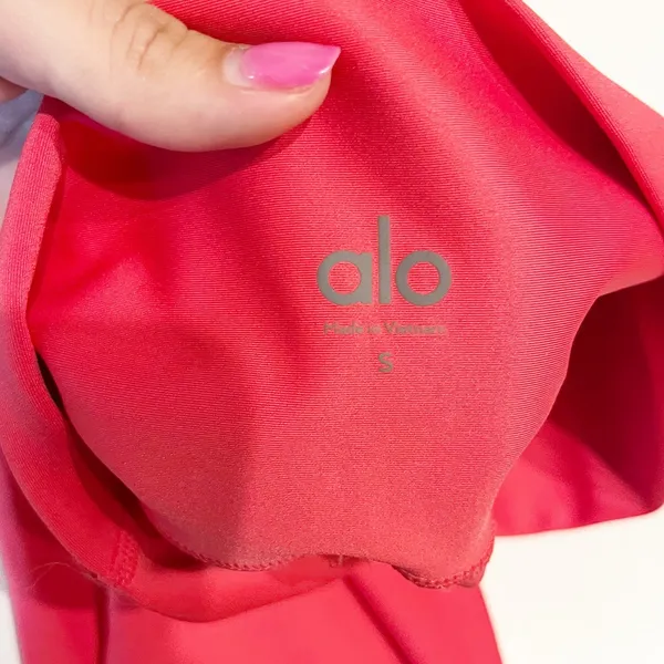 Alo Airlift High Rise 7/8 Leggings Pants Lipstick Red Pink Small - Image 3
