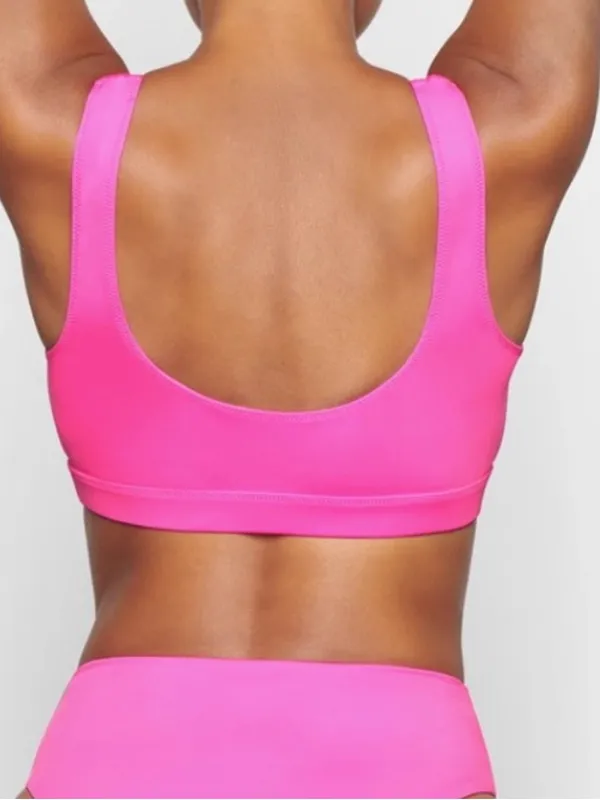 Skims NWT Tank Bikini Swim Top Taffy Pink Size M - Image 2