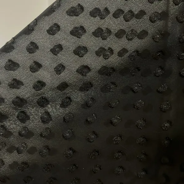 Ann Taylor black polka dot key hole blouse in size Medium - Image 4