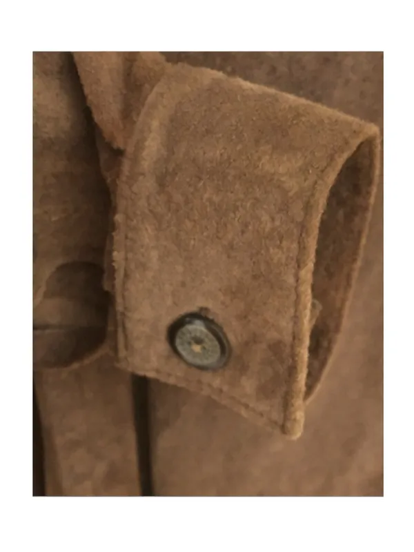 Vintage 90s: Positano 𖤐 Leather Button Down Shirt Jacket Shacket 𖤐 Cognac 𖤐 M Brown Size M - Image 8