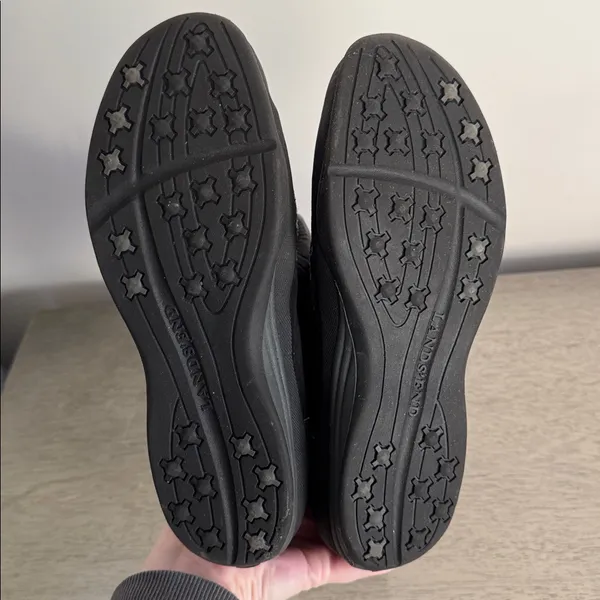 Lands' End Black Quilted Winter Boots Size 8.5B - Image 7