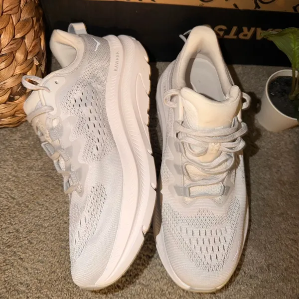 Hoka Light Gray Athletic Shoes - Image 2