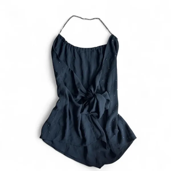 Express Women's Black beaded halter - Image 2