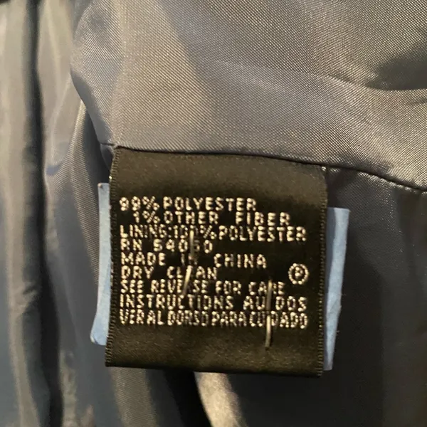 Womens Kasper Gray 3 Buttons Blazer Suit Jacket 14 - Image 6