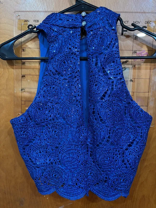 2 piece blue homecoming dress - Image 3